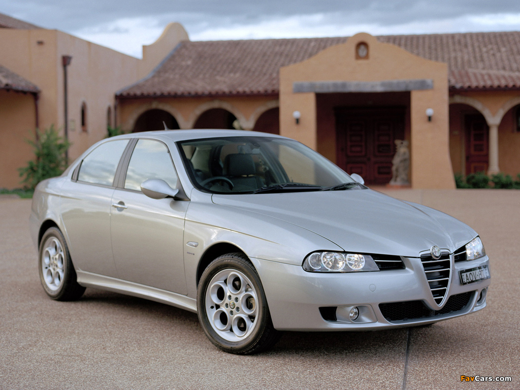 Alfa Romeo 156 2.5 V6 AU-spec 932A (2003–2005) wallpapers (1024 x 768)
