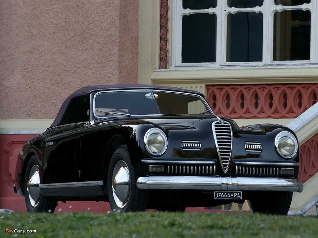 Alfa Romeo 6C 2500 SS Cabriolet (1947–1951) wallpapers (1024 x 768)