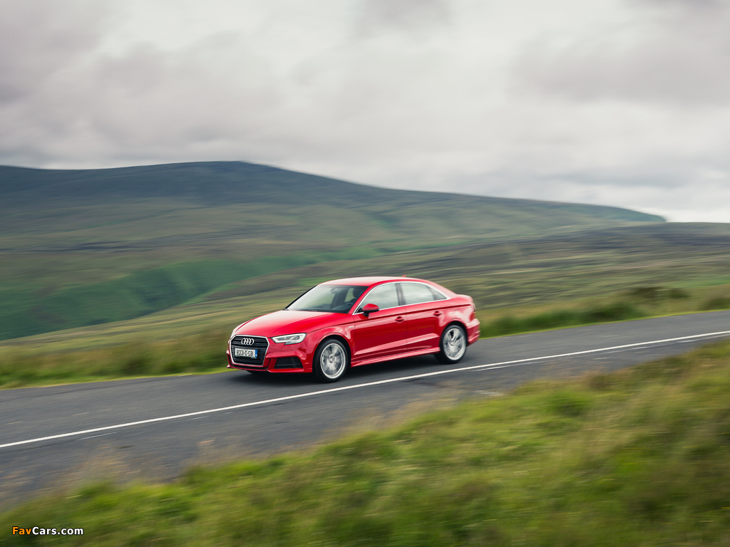 Audi A3 Sedan 2.0 TDI S line UK-spec (8V) 2016 images (1024 x 768)