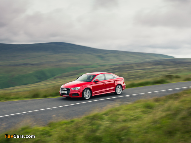 Audi A3 Sedan 2.0 TDI S line UK-spec (8V) 2016 images (640 x 480)