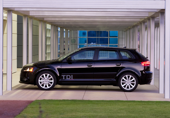 Pictures of Audi A3 Sportback TDI Clean Diesel 8PA (2009–2010)