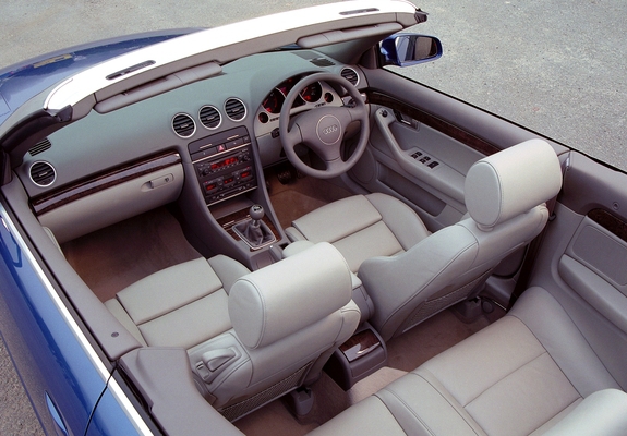 Audi A4 2.4 Cabrio UK-spec B6,8H (2001–2005) pictures