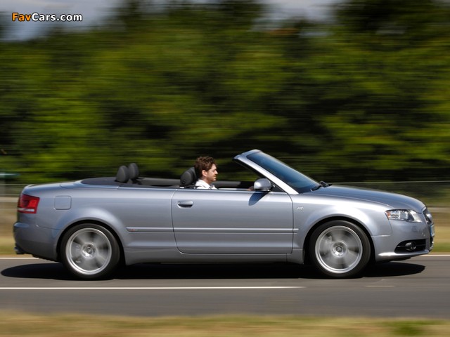 Audi A4 2.0T S-Line Cabrio UK-spec B7,8H (2005) images (640 x 480)