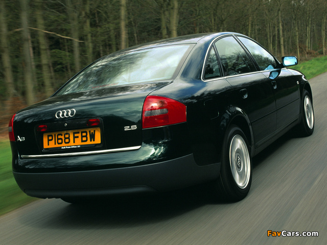 Audi A6 Sedan UK-spec (4B,C5) 1997–2001 images (640 x 480)