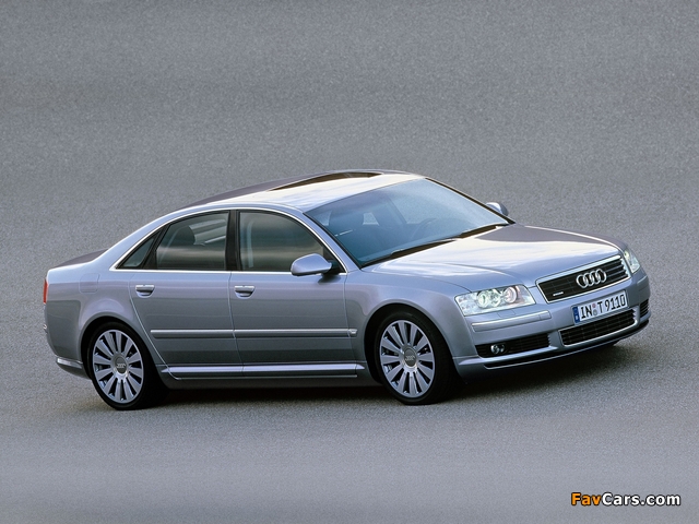 Audi A8 4.2 quattro (D3) 2003–05 photos (640 x 480)