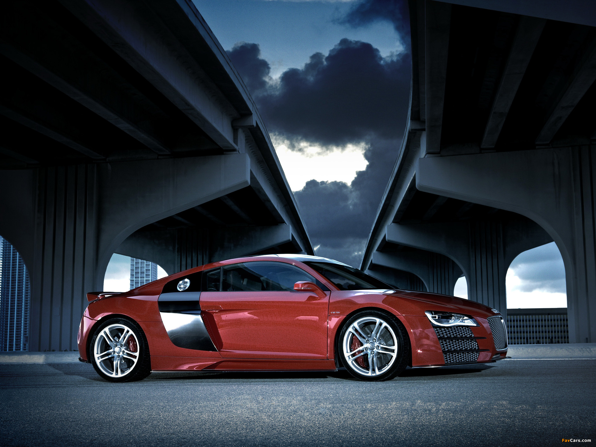 Audi R8 red бесплатно