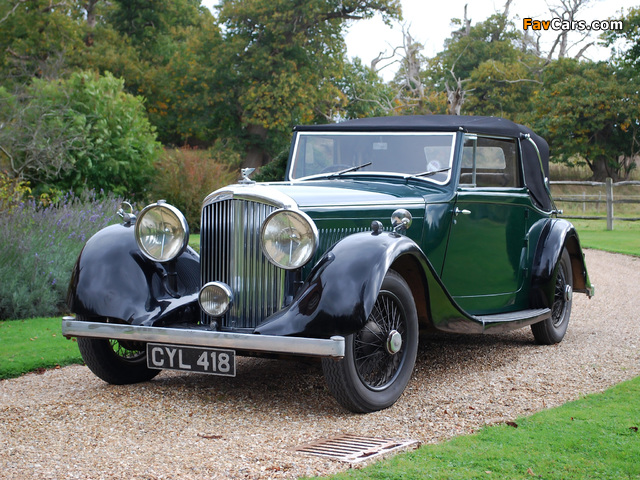 Photos of Bentley 4 ¼ Litre Drophead Coupé by Park Ward 1936 (640 x 480)