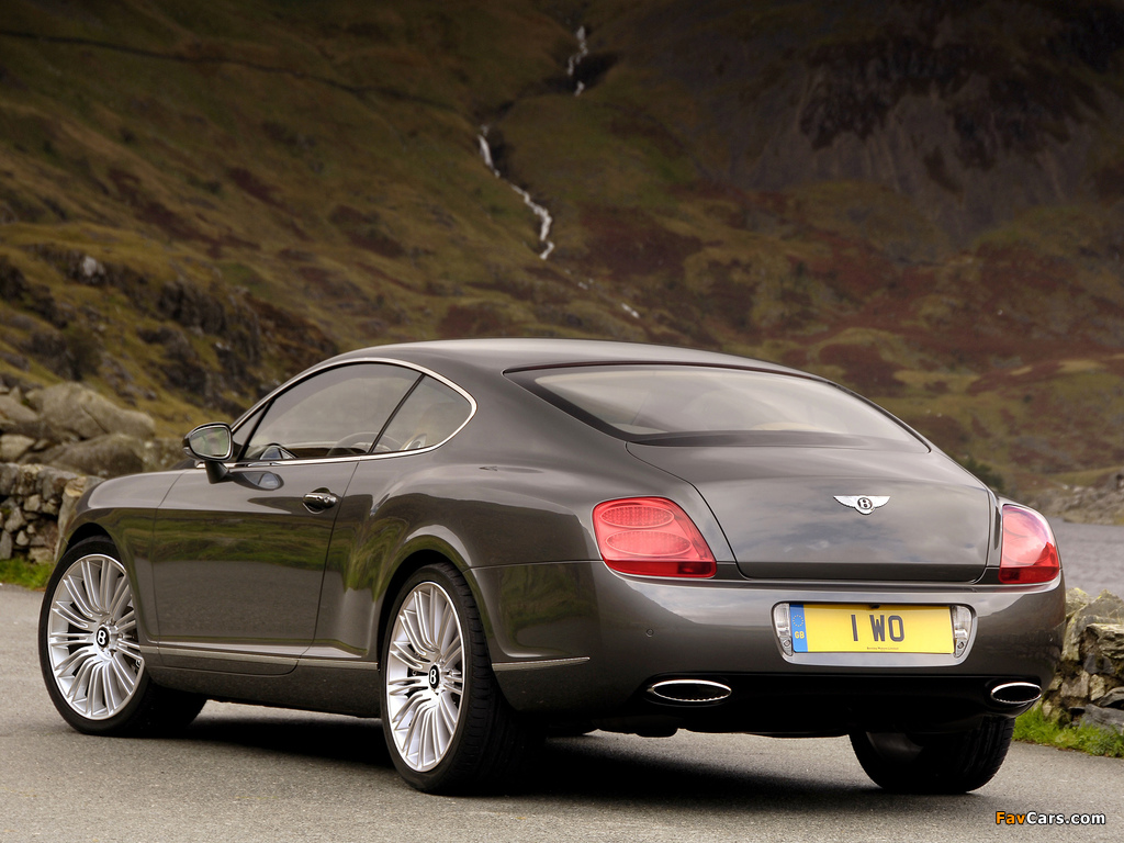 Bentley Continental GT Speed 2007–11 wallpapers (1024 x 768)