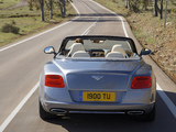 Bentley Continental GT Convertible 2011–15 photos