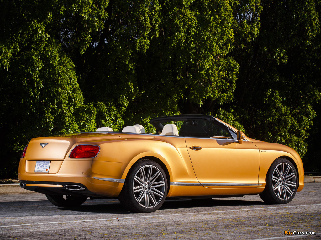 Bentley Continental GT Speed Convertible 2013–14 images (1024 x 768)