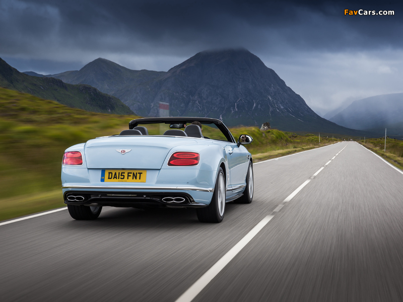 Bentley Continental GT V8 S Convertible UK-spec 2015 photos (800 x 600)