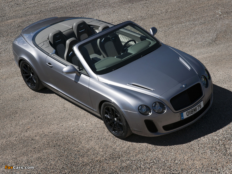 Bentley Continental Supersports Convertible 2010–11 wallpapers (800 x 600)
