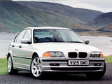 BMW 320d Sedan UK-spec (E46) 1998–2001 photos