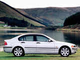 BMW 320d Sedan UK-spec (E46) 1998–2001 pictures