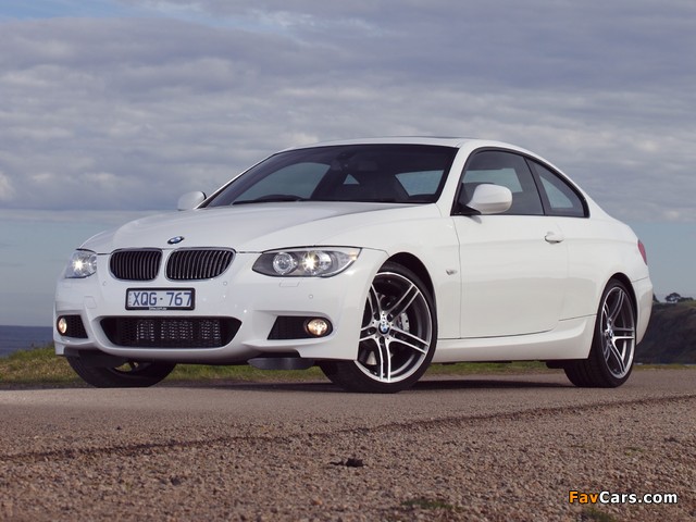 Pictures of BMW 335i Coupe M Sports Package AU-spec (E92) 2010 (640 x 480)