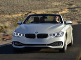 BMW 435i Cabrio Luxury Line US-spec (F33) 2014 images