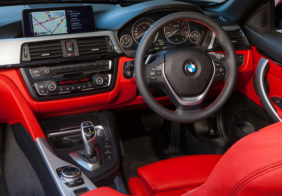 BMW 428i Cabrio Sport Line AU-spec (F33) 2014 wallpapers
