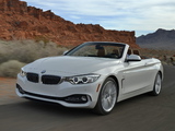 Pictures of BMW 435i Cabrio Luxury Line US-spec (F33) 2014
