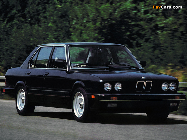 BMW 5 Series Sedan US-spec (E28) 1982–88 pictures (640 x 480)