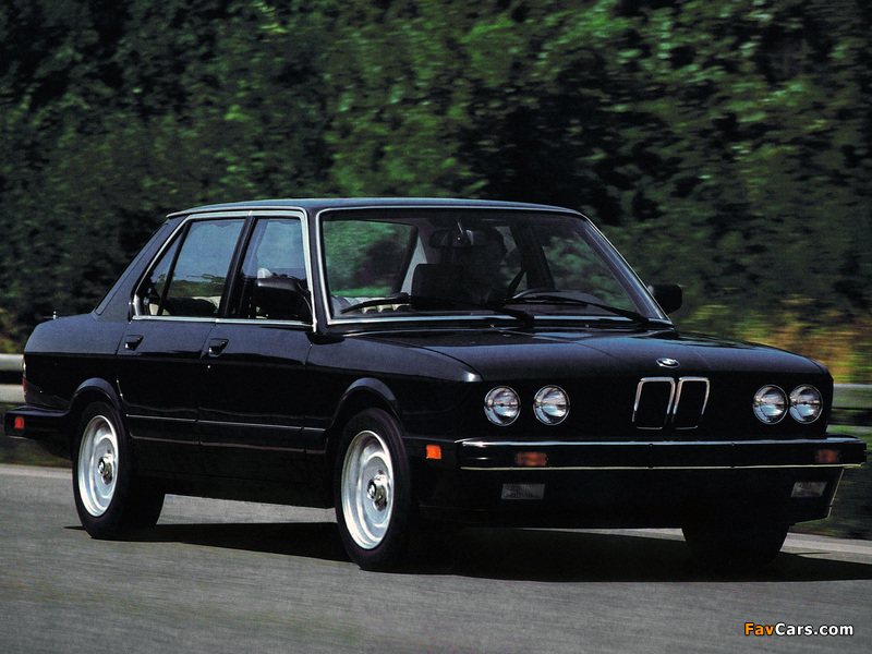 BMW 5 Series Sedan US-spec (E28) 1982–88 pictures (800 x 600)