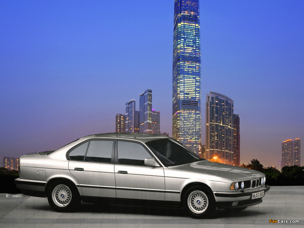 BMW 525tds Sedan (E34) 1991–95 pictures (1024 x 768)