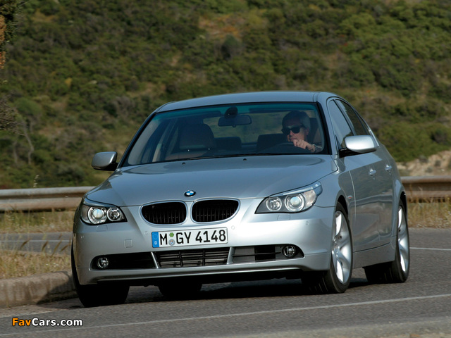 BMW 5 Series Sedan (E60) 2003–07 images (640 x 480)