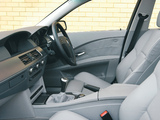 BMW 520i Sedan UK-spec (E60) 2003–05 images