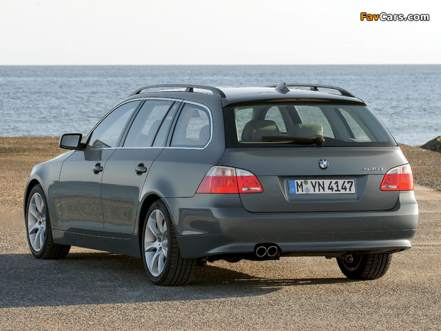 BMW 545i Touring (E61) 2004–05 pictures (640 x 480)