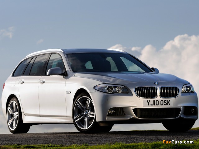BMW 525d Touring M Sports Package UK-spec (F11) 2010 photos (640 x 480)