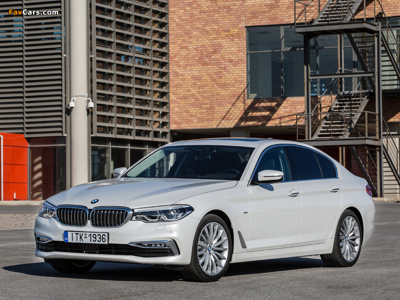 BMW 520d Sedan Luxury Line (G30) 2017 pictures (800 x 600)