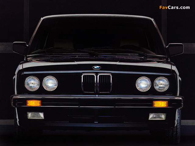 BMW 5 Series Sedan US-spec (E28) 1982–88 wallpapers (640 x 480)