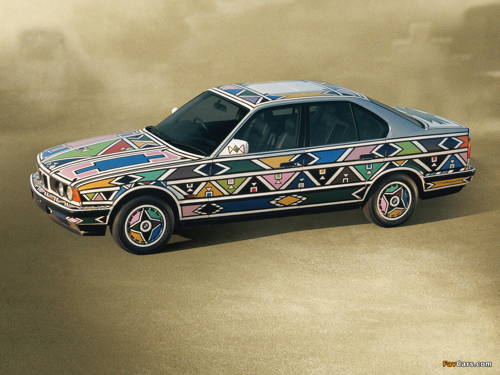 Photos of BMW 525i Art Car by Esther Mahlangu (E34) 1992 (1024 x 768)