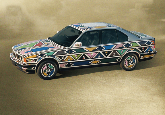 Photos of BMW 525i Art Car by Esther Mahlangu (E34) 1992