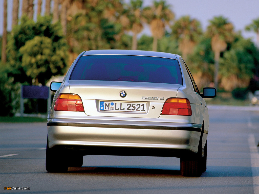 Pictures of BMW 520d Sedan (E39) 2000–03 (1024 x 768)