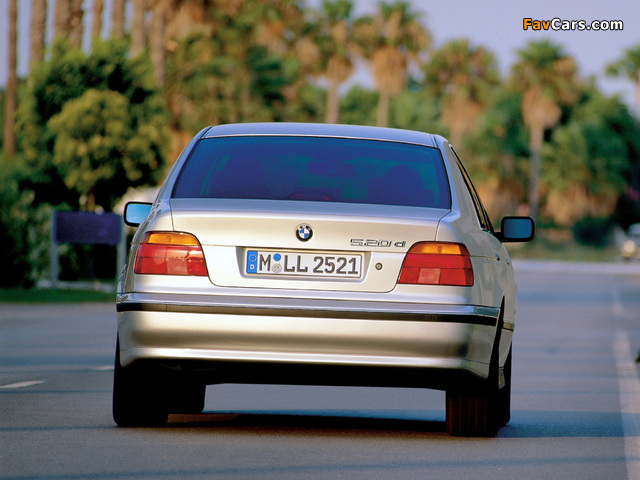 Pictures of BMW 520d Sedan (E39) 2000–03 (640 x 480)