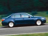 Pictures of BMW 520i Sedan UK-spec (E60) 2003–05