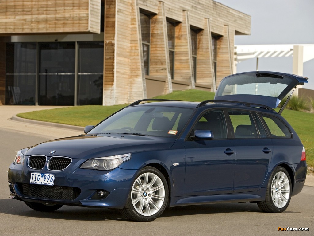 Pictures of BMW 530i Touring M Sports Package AU-spec (E61) 2005 (1024 x 768)