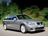 BMW 530d Touring M Sports Package UK-spec (E61) 2005 wallpapers
