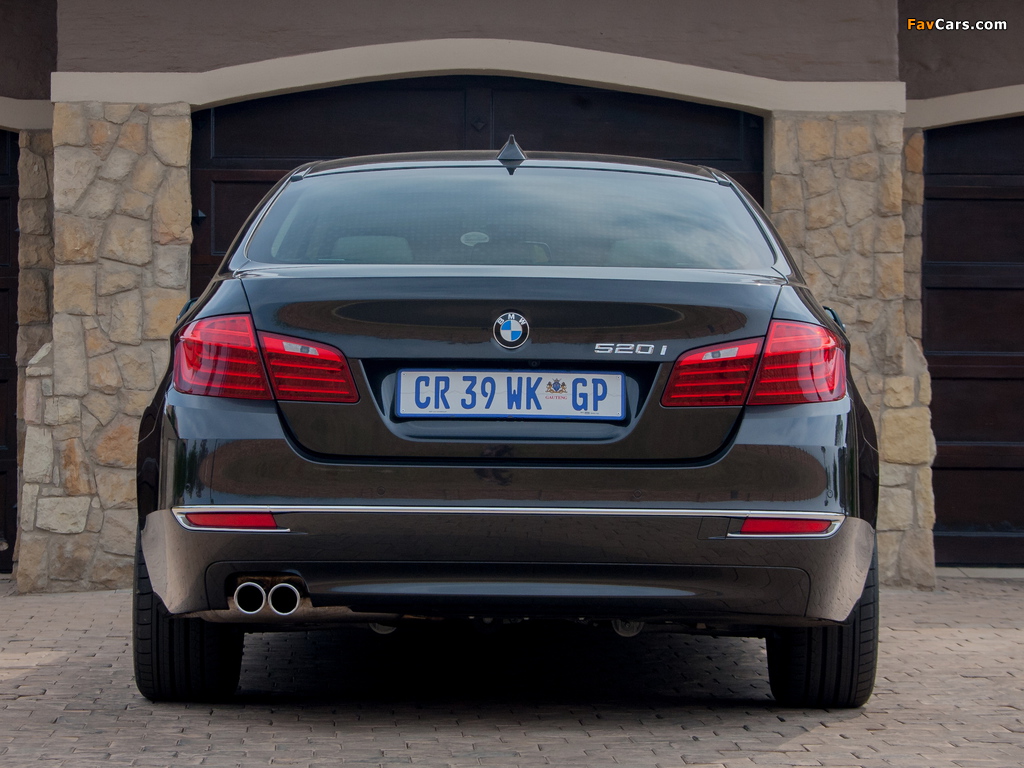 BMW 520i Sedan Luxury Line ZA-spec (F10) 2013 wallpapers (1024 x 768)