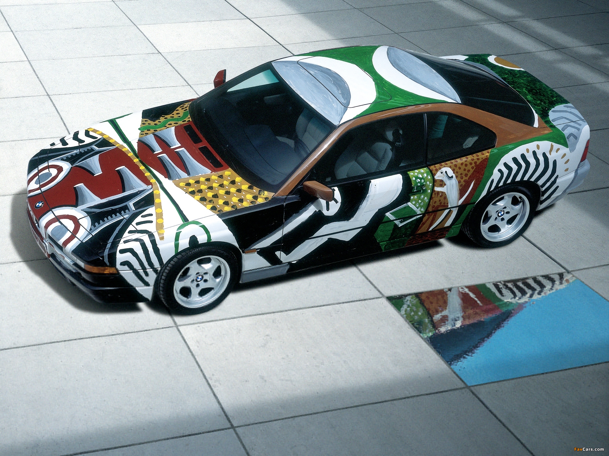 BMW 850 CSi Art Car by David Hockney (E31) 1995 wallpapers (2048 x 1536)