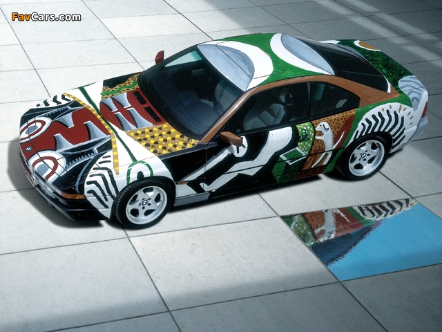 BMW 850 CSi Art Car by David Hockney (E31) 1995 wallpapers (640 x 480)