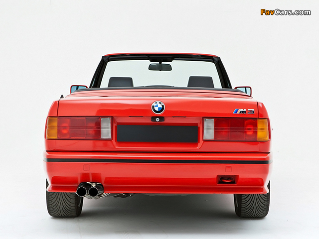 BMW M3 Cabrio (E30) 1988–91 photos (640 x 480)