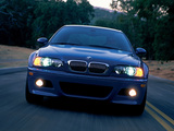BMW M3 Coupe US-spec (E46) 2001–06 wallpapers
