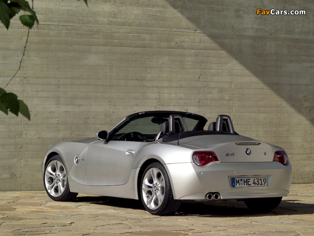 BMW Z4 3.0i Roadster (E85) 2005–09 wallpapers (640 x 480)