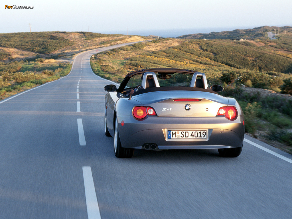 BMW Z4 3.0i Roadster (E85) 2002–05 wallpapers (1024 x 768)
