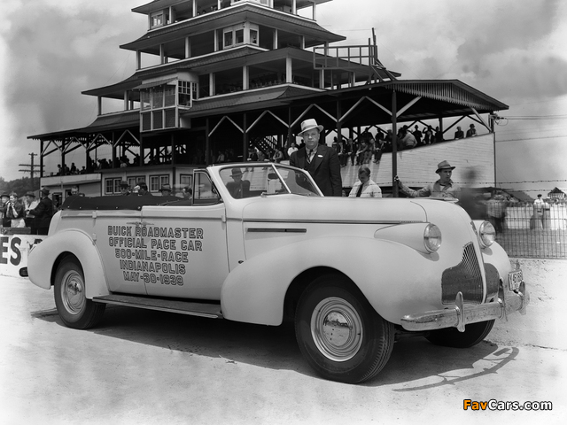 Buick Roadmaster Sport Phaeton Trunk Back Indy 500 Pace Car (81C) 1939 wallpapers (640 x 480)