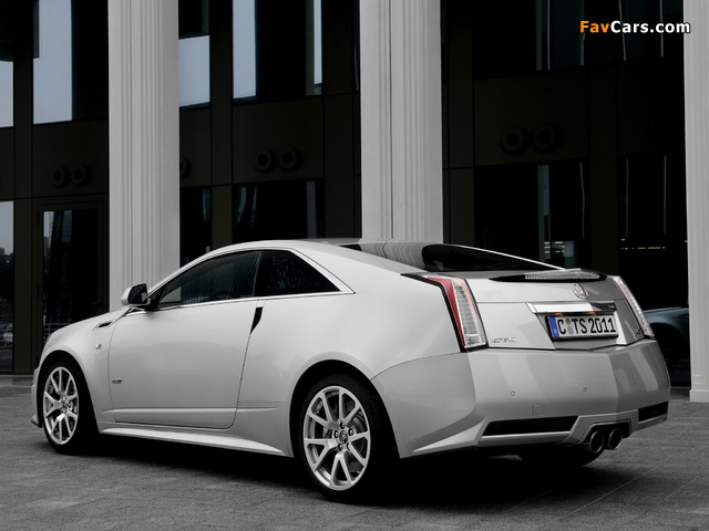 Images of Cadillac CTS-V Coupe EU-spec 2010 (640 x 480)