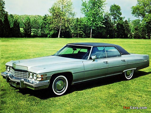 Images of Cadillac Sedan de Ville (D49/B) 1974 (640 x 480)
