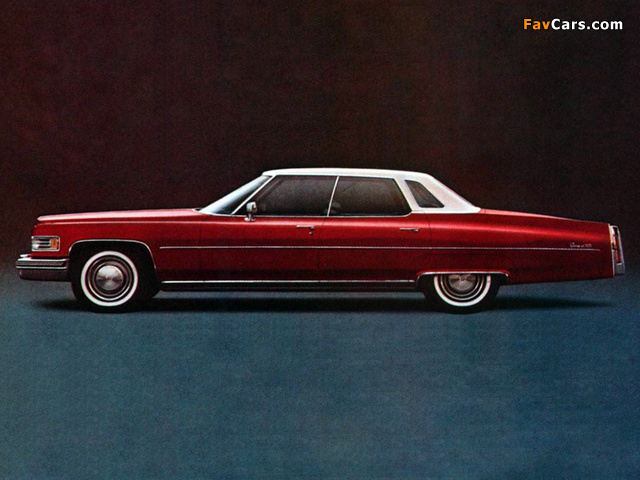 Pictures of Cadillac Sedan de Ville (D49/B) 1975 (640 x 480)