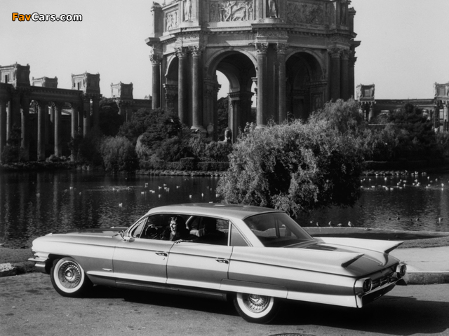 Cadillac Sixty-Two Sedan de Ville 6-window (6329L) 1961 wallpapers (640 x 480)